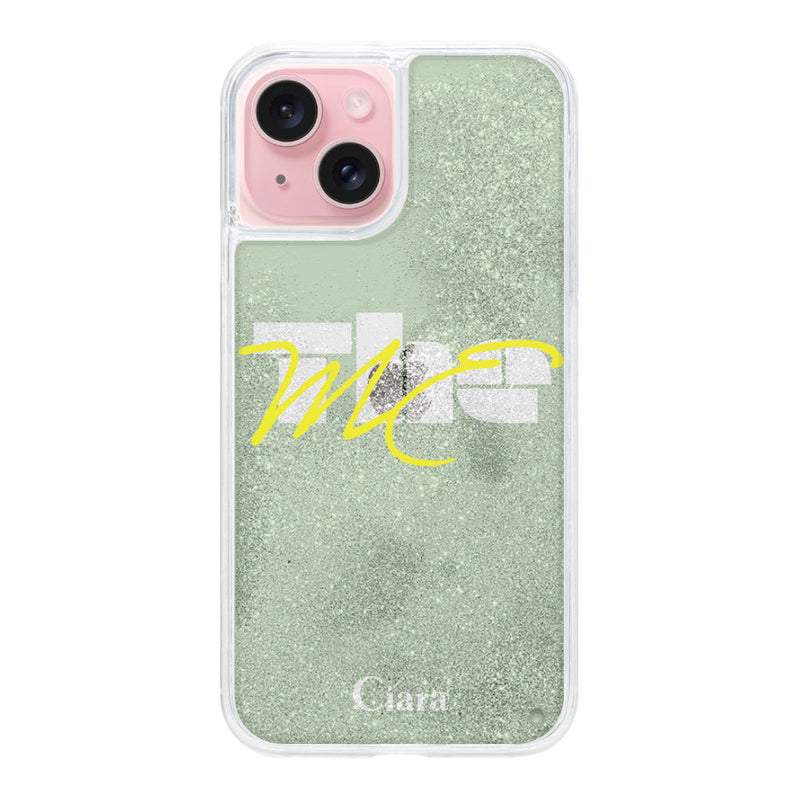 iPhoneケース グリッター オイルクリアケース テーマ