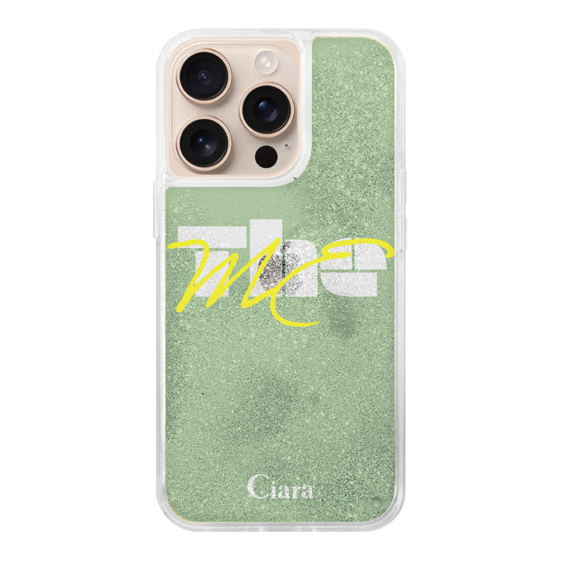 iPhoneケース グリッター オイルクリアケース テーマ