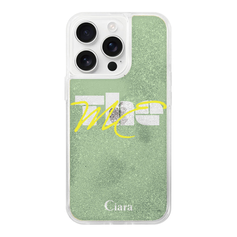 iPhoneケース グリッター オイルクリアケース テーマ