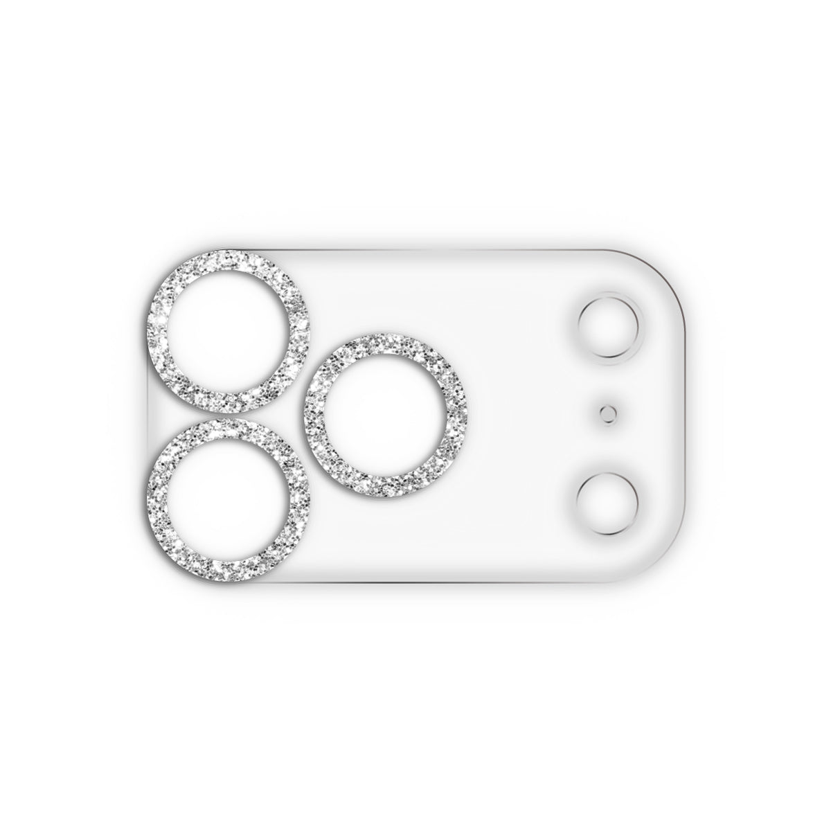 iPhone17Pro スマホアクセサリー カメラカバー クリアラメカメラレンズフィルム クリアシルバー