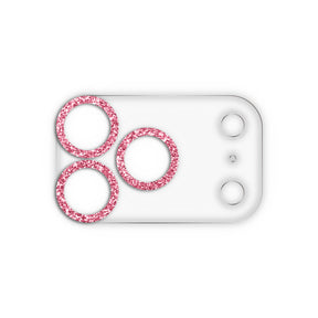 iPhone17Pro スマホアクセサリー カメラカバー クリアラメカメラレンズフィルム クリアピンク