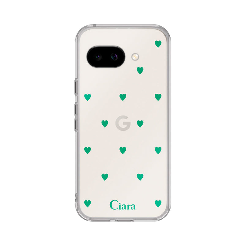 GooglePixelケース クリアケース カラーハート