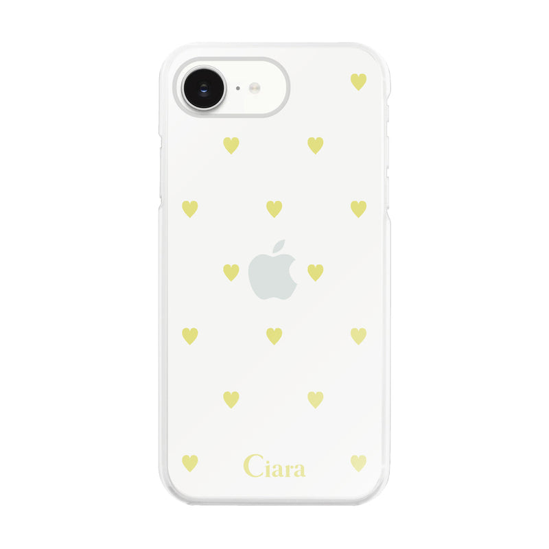iPhoneケース ハイブリッド クリアケース カラーハート