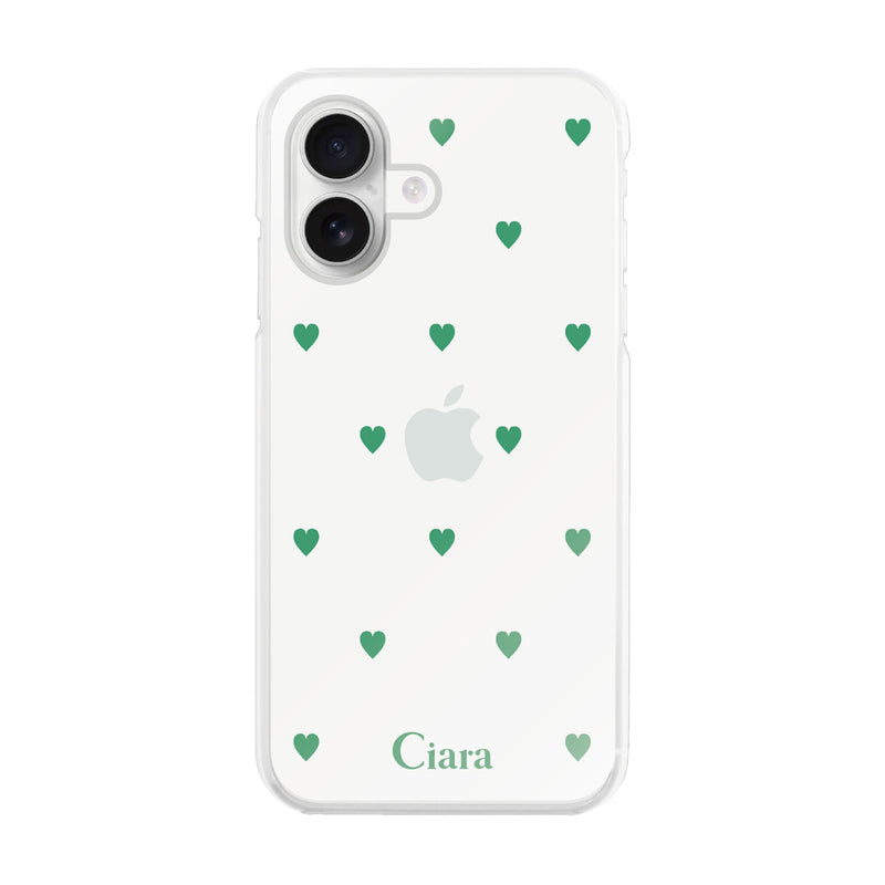 iPhoneケース ハイブリッド クリアケース カラーハート
