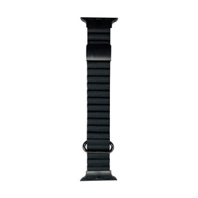 38mm/40mm/41mm/42mm(Series10) PUレザーマグネットアップルウォッチバンド ブラック
