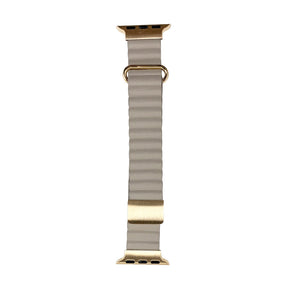 38mm/40mm/41mm/42mm(Series10) PUレザーマグネットアップルウォッチバンド グレー