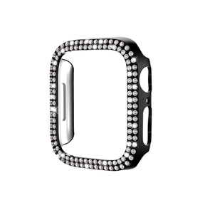 42mm Series10 2連ビジューアップルウォッチカバー ブラック