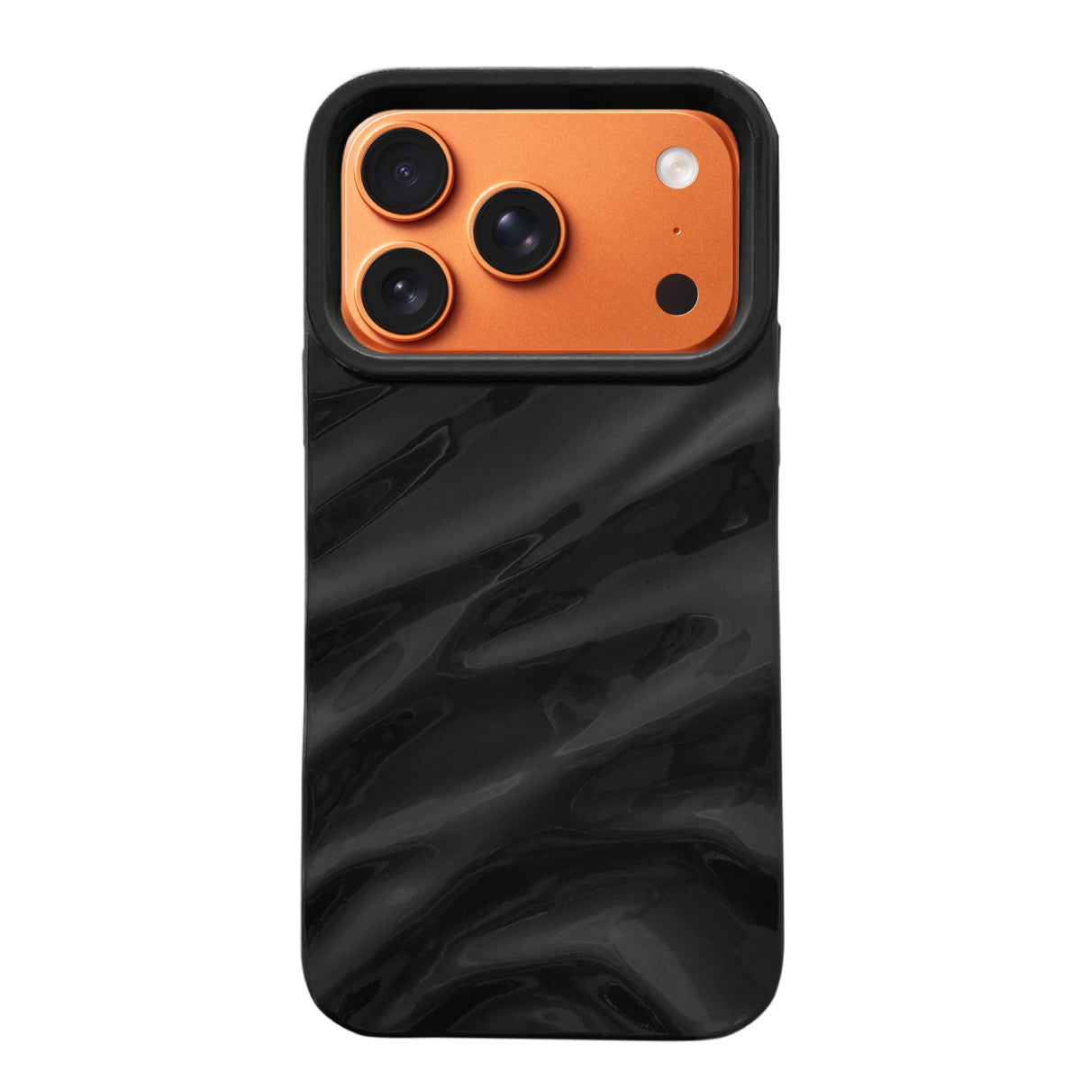 iPhone17ProMax ウェーブフォーム TPUケース プティ ブラック