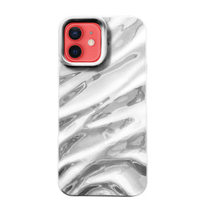 iPhone11 ウェーブフォーム TPUケース プティ シルバー