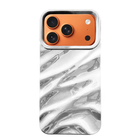 iPhone17ProMax ウェーブフォーム TPUケース プティ シルバー