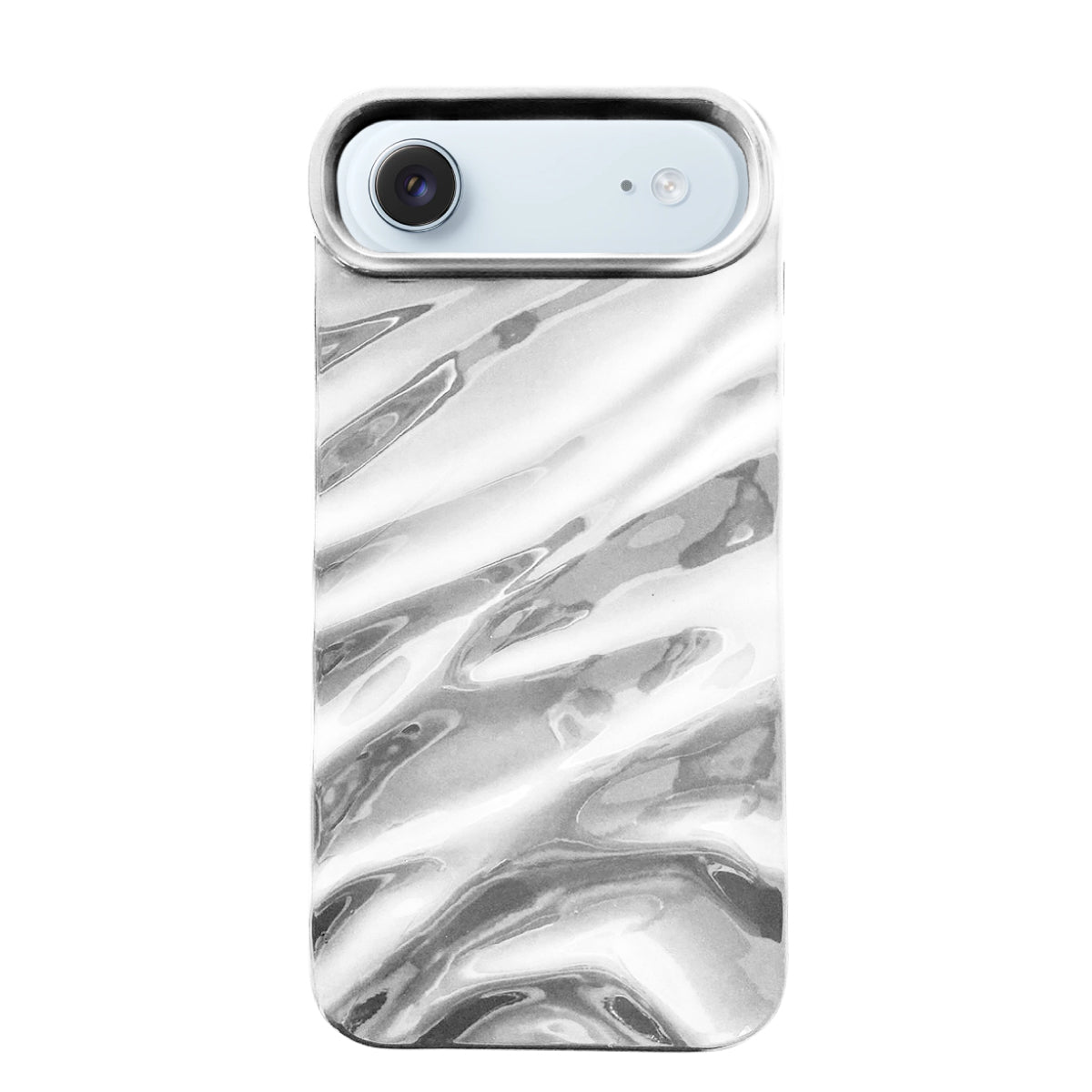 iPhoneAir ウェーブフォーム TPUケース プティ シルバー