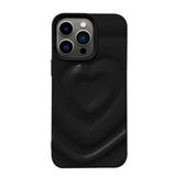 iPhone13Pro ハートウェーブフォーム TPUケース プティ ブラック