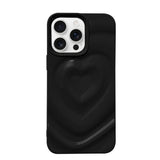 iPhone16ProMax ハートウェーブフォーム TPUケース プティ ブラック