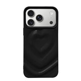iPhone17Pro ハートウェーブフォーム TPUケース プティ ブラック