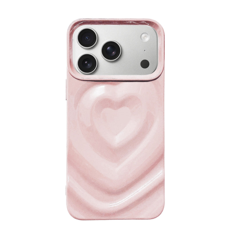 iPhoneケース ハートウェーブフォーム TPUケース プティ