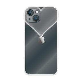 iPhone13miniケース ハートクリア TPUクリアケース プティ クリア