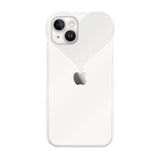iPhone14/13ケース ハートクリア TPUクリアケース プティ クリア