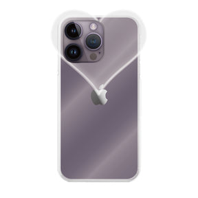 iPhone14ProMaxケース ハートクリア TPUクリアケース プティ クリア