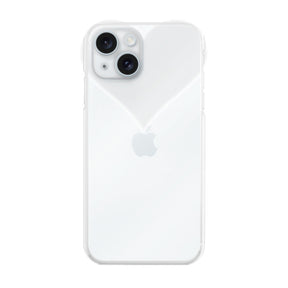 iPhone15Plus/14Plusケース ハートクリア TPUクリアケース プティ クリア