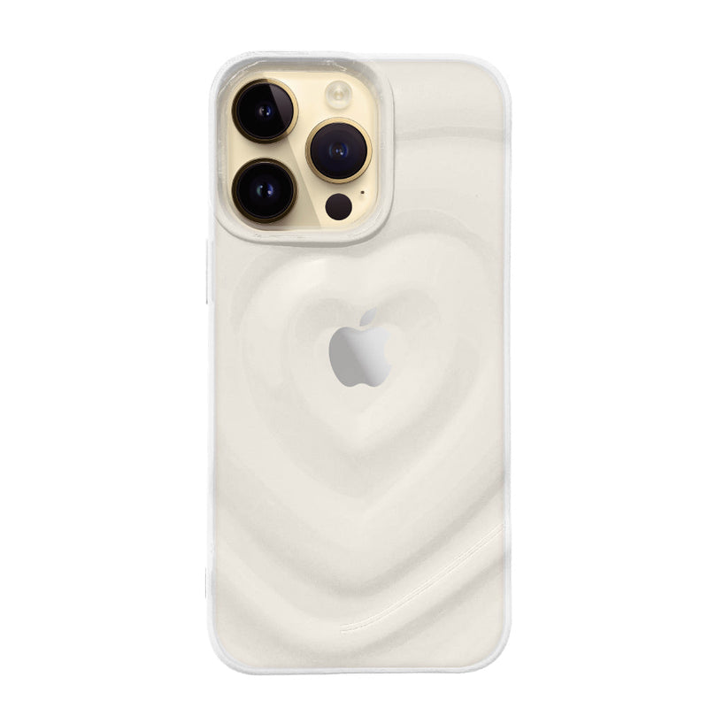 iPhoneケース ハートウェーブフォーム TPUクリアケース プティ