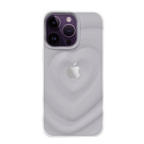 iPhone14ProMax ハートウェーブフォーム TPUクリアケース プティ クリア