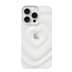 iPhone15ProMax ハートウェーブフォーム TPUクリアケース プティ クリア