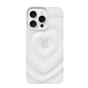 iPhone16ProMax ハートウェーブフォーム TPUクリアケース プティ クリア