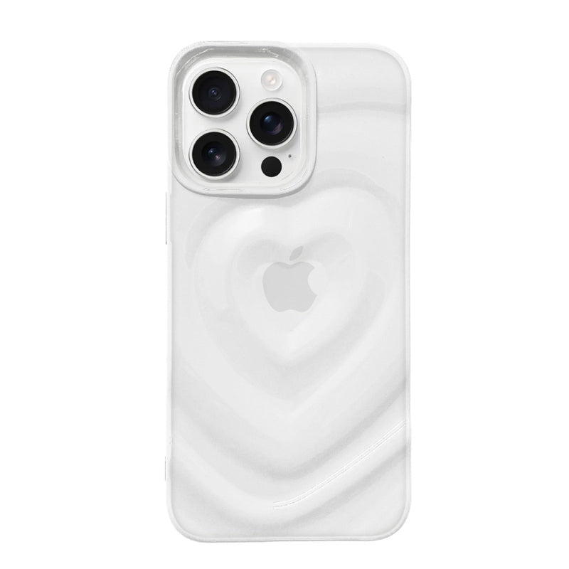 iPhoneケース ハートウェーブフォーム TPUクリアケース プティ
