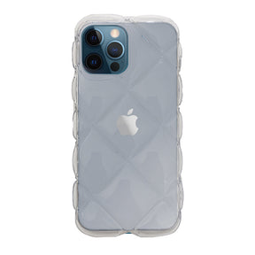 iPhone12ProMax キルティングクリア TPUクリアケース プティ クリア