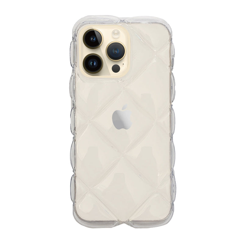 iPhoneケース キルティング TPUクリアケース プティ