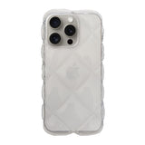 iPhone15Pro キルティングクリア TPUクリアケース プティ クリア
