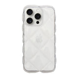 iPhone15ProMax キルティングクリア TPUクリアケース プティ クリア