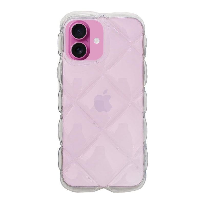 iPhoneケース キルティング TPUクリアケース プティ