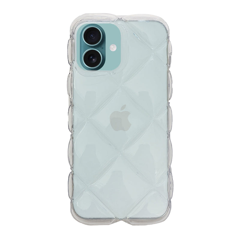 iPhoneケース キルティング TPUクリアケース プティ