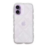 iPhone17 キルティングクリア TPUクリアケース プティ クリア