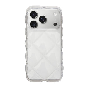 iPhoneケース キルティング TPUクリアケース プティ