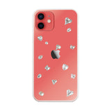 iPhone11 ビジューTPUクリア プティ ホワイト