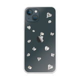 iPhone13mini ビジューTPUクリア プティ ホワイト