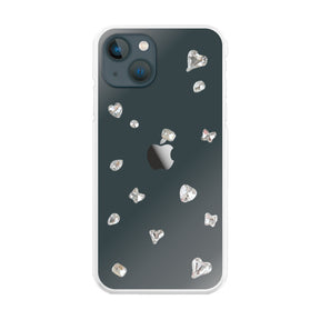 iPhone13mini ビジューTPUクリア プティ ホワイト