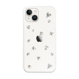 iPhone14/13 ビジューTPUクリア プティ ホワイト