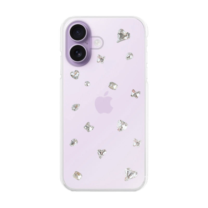 iPhoneケース ビジューTPUクリア プティ
