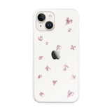 iPhone14/13 ビジューTPUクリア プティ ピンク