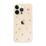 iPhone14Pro ビジューTPUクリア プティ ピンク
