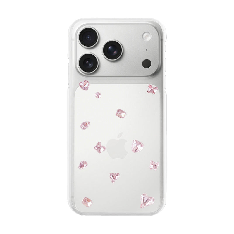 iPhoneケース ビジューTPUクリア プティ