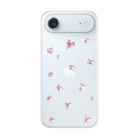 iPhoneAir ビジューTPUクリア プティ ピンク