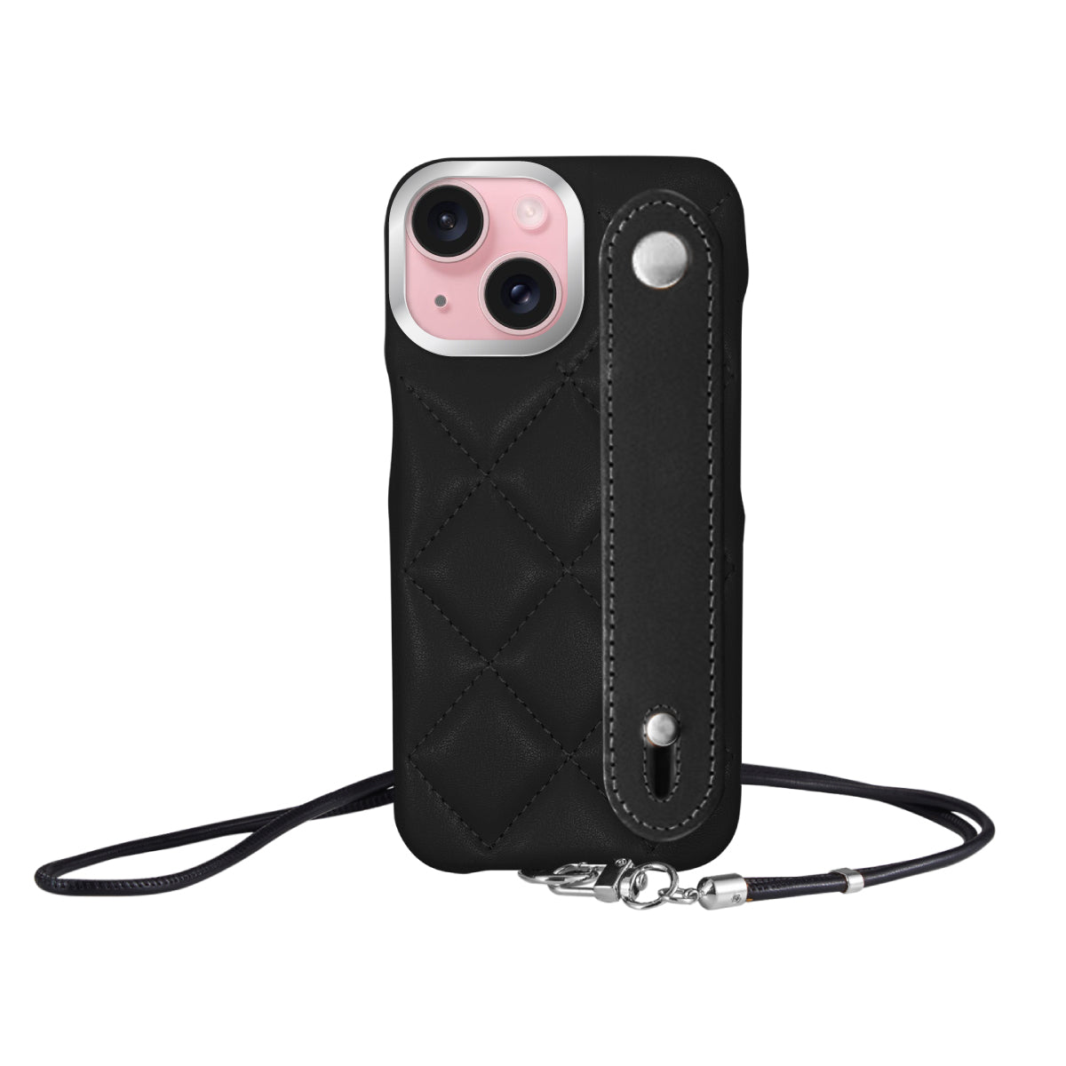 iPhoneケース】 バンドキルティングPUレザーストラップ Petit(プティ