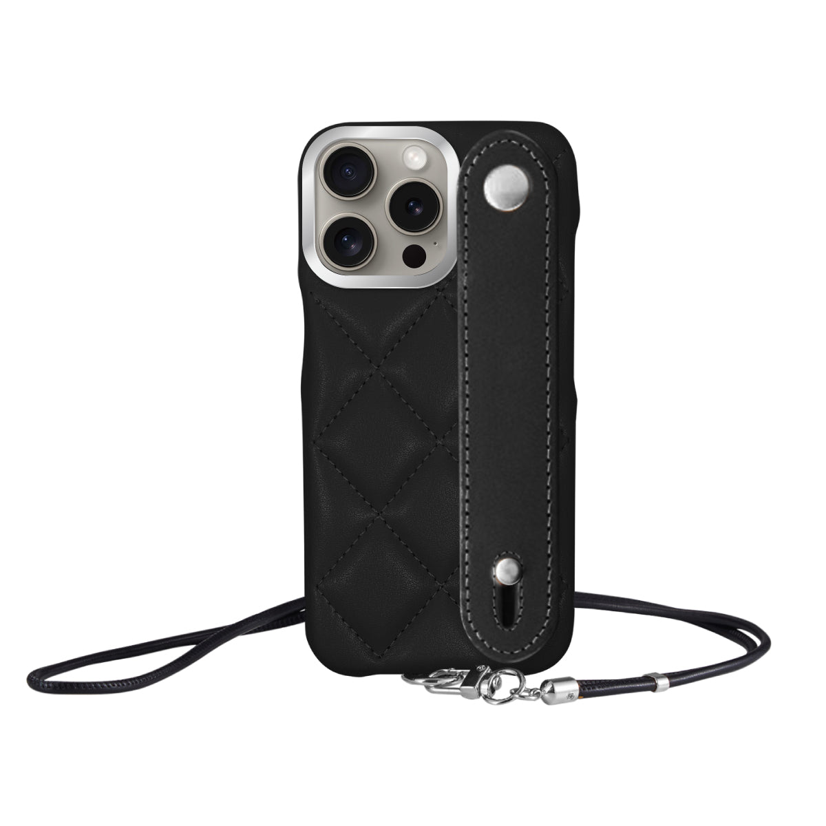 iPhoneケース】 バンドキルティングPUレザーストラップ Petit(プティ