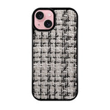 iPhone15 ツイード TPU プティ ホワイト