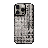 iPhone15Pro ツイード TPU プティ ホワイト