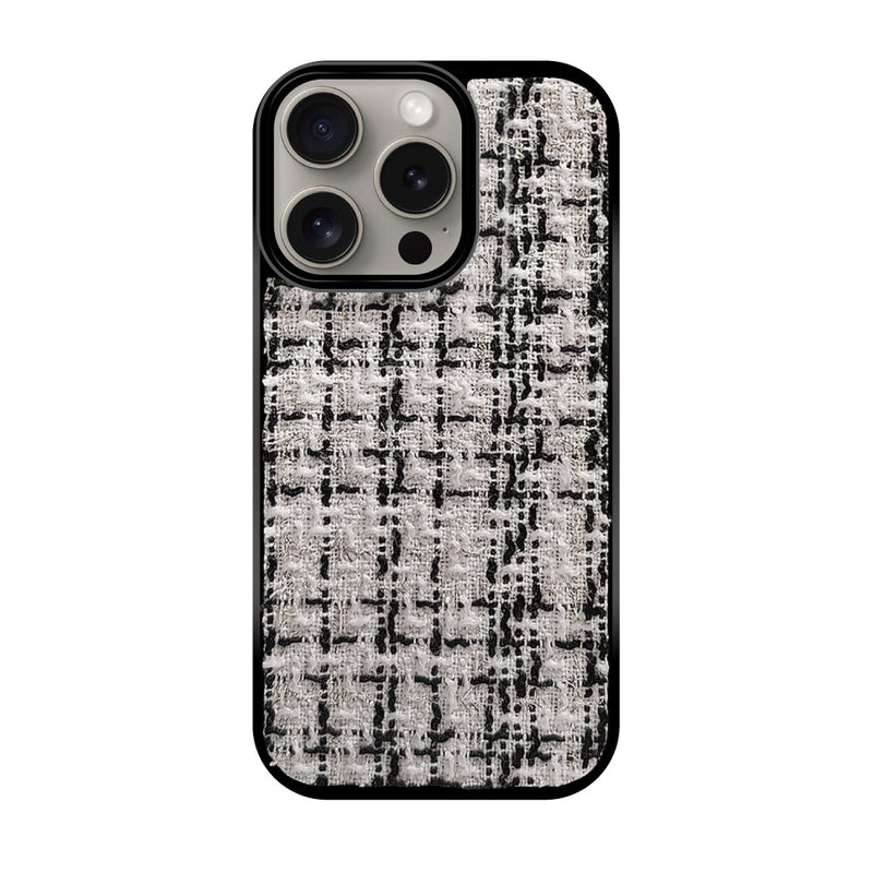 iPhoneケース ツイードレザー  TPU プティ
